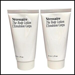 2 x Necessaire The Body Lotion Fragrance Free 30ml / 1 fl oz Travel Size New